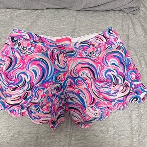 Lilly Pulitzer Vibrant Pink and Blue Women's Shorts
